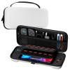 ProCase Carrying Case for Nintendo Switch 2 (2025) with 24 Game Card Slots, Hard Portable Travel Case Storage Bag Protective Pouch for 2025 Nintendo Switch 2 Console & Accessories -Red(White (Large Size  Fit AC Adapter))