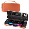 ProCase Carrying Case for Nintendo Switch 2 (2025) with 24 Game Card Slots, Hard Portable Travel Case Storage Bag Protective Pouch for 2025 Nintendo Switch 2 Console & Accessories -Red(Orange (Standard Size))