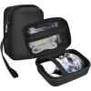 ProCase Carrying Case for Portable Nebulizer Travel, Handheld Nebulizador Machine for Adults Kids, Hard Organizer Holder Storage Bag with Pocket for Chamber Inhaler Spacer Asthma Medicine Kits -Black(Black)