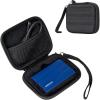 ProCase Carrying Case for Samsung T7 Shield External SSD with 2 Cable Ties, Hard EVA Shockproof Storage Travel Organizer for T7 Shield Portable Solid State Drive USB 3.2 1TB 2TB -Black(Black)