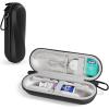 ProCase Electric Toothbrush Travel Case for Oral-B 1000/1500/5000/6000/7000/7500/9600 & iO 7/8/9/10, Philips Sonicare 1100/4100/5100/5300/6100, Water-Resistant Hard Case -L,Plum(Black)