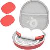 ProCase Hard Case for Apple AirPods Max, Travel Protective Carrying Case with Silicone Ear Cushion Covers, Shockproof EVA Shell with Soft Lining & Accessory Pocket – Green(Red)