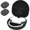 ProCase Hard Case for Apple AirPods Max, Travel Protective Carrying Case with Silicone Ear Cushion Covers, Shockproof EVA Shell with Soft Lining & Accessory Pocket – Green(Black)