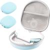 ProCase Hard Case for Apple AirPods Max, Travel Protective Carrying Case with Silicone Ear Cushion Covers, Shockproof EVA Shell with Soft Lining & Accessory Pocket – Green(Lightblue)