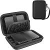 ProCase Hard Drive Case 2.5 Inch for Elements WD My Passport Canvio Basics Seagate Backup Plus Slim Expansion 1TB 2TB 3TB 4TB, Portable Carrying Case Holds 2 External Hard Drives -Navy(Black)