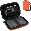 ProCase Hard Drive Case for Canvio Basics Western Digital WD Elements My Passport Seagate Portable Backup Plus Slim 1TB 2TB 3TB 4TB USB 3.0, 2.5”, Samsung T9 Portable External Hard Drive Case -Red(Orange)
