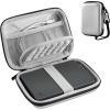 ProCase Hard Drive Case for Canvio Basics Western Digital WD Elements My Passport Seagate Portable Backup Plus Slim 1TB 2TB 3TB 4TB USB 3.0, 2.5”, Samsung T9 Portable External Hard Drive Case -Red(Silver)