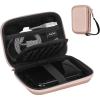 ProCase Hard Drive Case for Canvio Basics Western Digital WD Elements My Passport Seagate Portable Backup Plus Slim 1TB 2TB 3TB 4TB USB 3.0, 2.5”, Samsung T9 Portable External Hard Drive Case -Red(Rosegold)