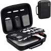 ProCase Hard Travel Electronic Organizer Case for MacBook Power Adapter Chargers Cables Power Bank Apple Magic Mouse Apple Pencil USB Flash Disk SD Card Small Portable Accessories Bag(Jet Black)