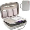 ProCase Hard Travel Electronic Organizer Case for MacBook Power Adapter Chargers Cables Power Bank Apple Magic Mouse Apple Pencil USB Flash Disk SD Card Small Portable Accessories Bag(Silver Gray)