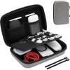 ProCase Hard Travel Electronic Organizer Case for MacBook Power Adapter Chargers Cables Power Bank Apple Magic Mouse Apple Pencil USB Flash Disk SD Card Small Portable Accessories Bag(Darkgrey)
