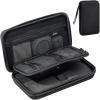 ProCase Large Hard Travel Electronic Organizer Case for MacBook Power Adapter Chargers Cables Tech Organizer Hard Drive USB Flash Disk SD Card Portable Electronics Accessories Bag -Black(Black)