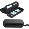 ProCase Pen Pencil Case, 2-Layer EVA Zipper Pencil Box Pouch Large Capacity Stationery Storage Organizer for School Office Supplies -Black(Black)