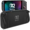 ProCase Protective Cover for Nintendo Switch 2 2025, Case with Ergonomic Grip, Shell for Switch 2, Soft TPU Protector Accessories, Anti-Scratch, Easy to Install -Transparent Pink(Transparent Black)