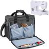 ProCase Sewing Machine Carrying Case, Universal Travel Tote Bag for Most Standard Size Sewing Machine Brother, Singer and Janome, with Sewing Accessories Storage Pockets and Shoulder Strap -Grey