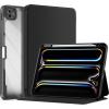 ProCase Smart Case for iPad Pro 11 Inch 2025(M5) / 2024(M4) with Pencil Holder, Clear Back Slim Tri-Angle Folio Stand Shell Tablet Cover for iPad Pro 11” -Black(Black)