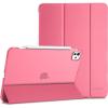 ProCase Smart Case for iPad Pro 11 Inch M5 2025/M4 2024 (Model: A3357/A3358/A3359/A2836/A2837/A3006), Slim Folio Stand Hard Back Shell Protective Tablet Cover for iPad Pro 11″ 6th/5th Gen -Black(Melonpink)