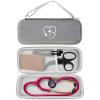 ProCase Stethoscope Case for 3M Littmann Classic III, Lightweight II S.E, MDF Acoustica Stethoscope, Cardiology IV Stethoscope, Hard Travel Carrying Case for Nurse -Black(gray)