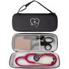 ProCase Stethoscope Case for 3M Littmann Classic III, Lightweight II S.E, MDF Acoustica Stethoscope, Cardiology IV Stethoscope, Hard Travel Carrying Case for Nurse -Black(Black)