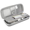 ProCase Stethoscope Hard Carrying Case, Shockproof Travel Storage Bag for Littmann/Omron/ADC/Dixie EMS Stethoscope, with Extra Mesh Pockets for Small Accessories [Device NOT Included] -Black(Grey)