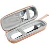 ProCase Toothbrush Travel Case for Oral-B Pro 1000 1500 3000 5000 7000 Sonicare 5100 6100 AquaSonic, Sonic Electric Power Rechargeable Toothbrush Carrying Case Holder Container -Black(Rosegold)