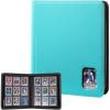 ProCase Top Loader Binder, 9 Pocket Holds 324 Toploaders, Waterproof PU Leather with Non-PVC Pockets for Trading Cards or Sports Cards, Compatible with TCG, MTG in 3″x4″ Toploader -Lightblue(4-Lightblue)