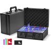 ProCase Toploader Storage Box with 6 Removable Dividers, Sports Card Hard Carrying Case with 16 Colorful Divider Tab For 3”×4” 35PT Rigid Cards, 600+ Toploader Holder for Trading Card Collection