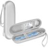 ProCase Travel Case for Oral-B/Oral-B Pro Smartseries/IO Serie Sonicare Protective Clean Electric Toothbrush, Hard EVA Case Cover Storage Bag Holder with Mesh Pocket for Accessories -Navy(Silver)