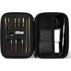 ProCase Universal Handgun Cleaning Kit for .22 .357 .38, 9mm .40 .45 Caliber Pistol, Zippered Compact Case with Brass Brush, Jag, Slotted Tip, Cleaning Pick, Cleaning Rod and Cleaning Patches(Black)