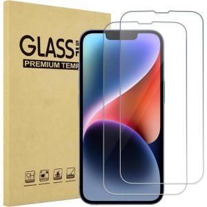 ProCase 2 Pack Clear Screen Protector for iPhone 16e / 14/13 / 13 Pro 6.1″, Tempered Glass Film Guard for iPhone 2025 2022 2021 6.1 Inch