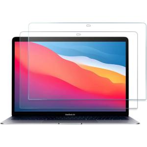 ProCase 2 Pack Tempered Glass Screen Protector for 13 Inch MacBook Air M1 Chip/MacBook Pro 13 M1 M2 Chip, 9H Screen Film Guard for Mac Air 13 (2020-2018)/ Mac Pro 13 (2022-2016)