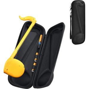 ProCase Carrying Case for Otamatone Japanese Electronic Musical Instrument Portable Synthesizer, Storage Organizer Holder for Kids Child Regular Size Instrument Music Toy Accessories -Black