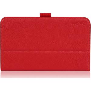 ProCase Folio Case with Stand for Samsung Galaxy Tab 3 Lite 7 Tablet (Lite 7.0 inch) SM-T110, Bonus Stylus Pen Included (Red)