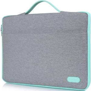 ProCase Laptop Sleeve Case, 15 15.6 inch Laptop Bag Compatible with MacBook HP Dell Lenovo ASUS Chromebook -Light Grey