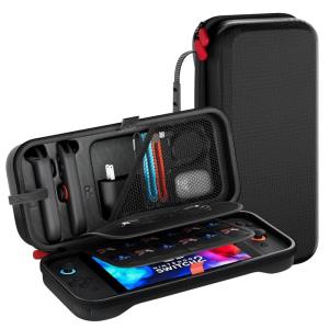 ProCase Large Carrying Case for 2025 Nintendo Switch 2 with 24 Game Card Slots, Hard Travel Portable Bag Protective Cases for Console Joy-Con and Adapter -Black