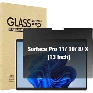 ProCase Microsoft Surface Pro 11/10 2024/Pro 8 / Pro X 13 inch Privacy Screen Protector, Anti-Spy Tempered Glass Ultra Thin Tinted Screen Film Guard for 13.0 Inch Surface Pro