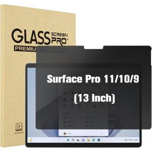 ProCase Microsoft Surface Pro 11/10/ 9 13 inch Privacy Screen Protector, Anti-Spy Tempered Glass Ultra Thin Tinted Screen Film Guard for 13.0 inch Surface Pro 11/10/ 9 2024 2022 Release(13″ PRO 11/10/9)