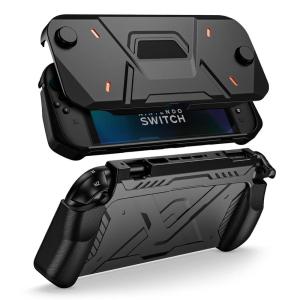 ProCase Protective Case for Nintendo Switch 2 (2025 Model), Hard PC Front Cover + Soft Back Shell with Ergonomic Grip for New 7.9 Inch Nintendo Switch 2 2025 Release -Purple(Black)