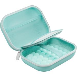 ProCase Small Digital Camera Case for KODAK PIXPRO FZ55/FZ53/FZ45/FZ43, Hard Shell Camera Case, Cute Compact Travel Carrying Protective Camera Storage Case for Kids -Black(Lightblue)