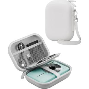 ProCase Small Digital Camera Case for KODAK PIXPRO FZ55/FZ53/FZ45/FZ43, Hard Shell Camera Case, Cute Compact Travel Carrying Protective Camera Storage Case for Kids -Black(White)