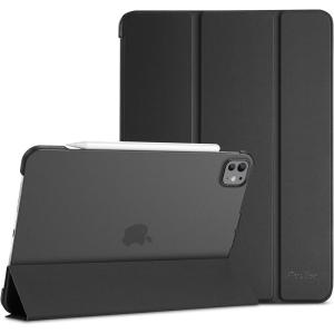 ProCase Smart Case for iPad Pro 11 Inch M5 2025/M4 2024 (Model: A3357/A3358/A3359/A2836/A2837/A3006), Slim Folio Stand Hard Back Shell Protective Tablet Cover for iPad Pro 11″ 6th/5th Gen -Black(Black)