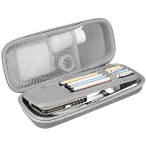 ProCase Stethoscope Hard Carrying Case, Shockproof Travel Storage Bag for Littmann/Omron/ADC/Dixie EMS Stethoscope, with Extra Mesh Pockets for Small Accessories [Device NOT Included] -Black(Grey)