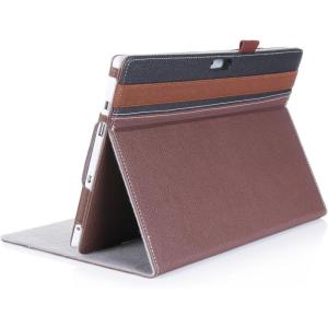 ProCase for Microsoft Surface 3 Case – Premium Folio Cover for Microsoft Surface 3 (10.8″)(2015 Release), Built-in Stand with Multiple Viewing Angles, Exclusive for Surface 3 10.8 inch (Black/Brown)