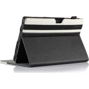 Surface Pro 2 Case, ProCase Premium Folio Case for Microsoft Surface PRO 2 / Surface PRO, Compatible with Microsoft Keyboard, with Multiple Viewing Angles -Black/White