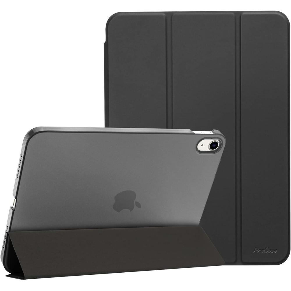 image:imageProCase for iPad A16 11th Generation 11 Inch 2025 iPad 10th Generation 109 Inch 2022 Case Slim Smart Cover with Translucent Hard Shell Back Supports Touch ID Auto WakeSleep BlueShadowblack
