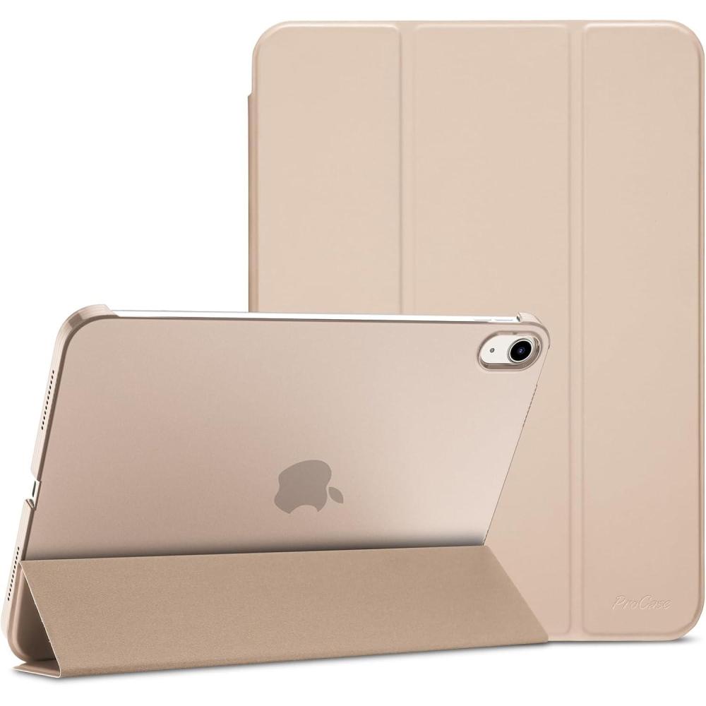image:imageProCase for iPad A16 11th Generation 11 Inch 2025 iPad 10th Generation 109 Inch 2022 Case Slim Smart Cover with Translucent Hard Shell Back Supports Touch ID Auto WakeSleep BlueStone