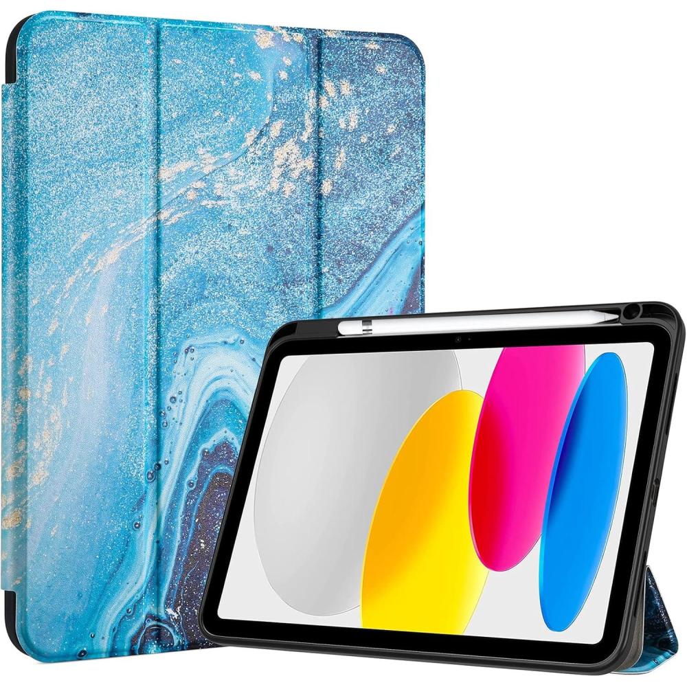 image:imageProCase for iPad A16 11th Generation 11 Inch 202510th Generation 109 Inch 2022 Case with Pencil Holder Hybrid iPad 11 10 Case with Clear Back Supports Auto WakeSleep BlackSanda