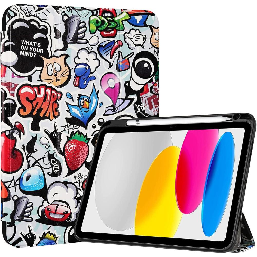 image:imageProCase for iPad A16 11th Generation 11 Inch 202510th Generation 109 Inch 2022 Case with Pencil Holder Hybrid iPad 11 10 Case with Clear Back Supports Auto WakeSleep BlackComics
