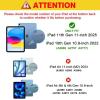 ProCase for iPad (A16) 11th Generation 11 Inch 2025/ iPad 10th Generation 10.9 Inch 2022 Case, Slim Smart Cover with Translucent Hard Shell Back, Supports Touch ID, Auto Wake/Sleep -Blue(Teal)