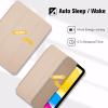 ProCase for iPad (A16) 11th Generation 11 Inch 2025/ iPad 10th Generation 10.9 Inch 2022 Case, Slim Smart Cover with Translucent Hard Shell Back, Supports Touch ID, Auto Wake/Sleep -Blue(Stone)